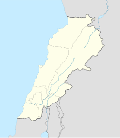 A baleset helyszíne (Libanon)