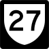 Highway 27 marker