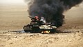 Carri iraquian destruch per un tir de carri britanic.