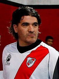 Ariel Ortega a River Plate mezében 2013-ban.