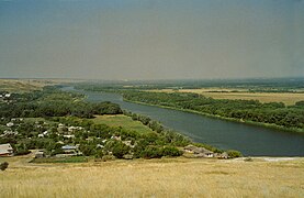 El río cerca de Kalininsky (Rostov)