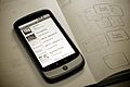 Evernote client on an Android device (Nexus One)