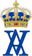 Royal monogram as Queen of France