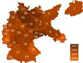 Distribució del vot pel SPD.