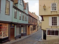 Elm Hill i den historiske byen Norwich.