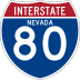 Interstate 80 marker