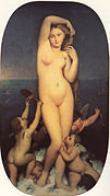 Venus Anadiómena (1848), de Jean-Auguste-Dominique Ingres, Museo Condé, Chantilly.