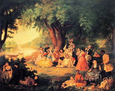 The Artist and Her Family on a Fourth of July Picnic (c.1864)