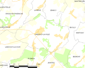 Poziția localității Landouzy-la-Ville