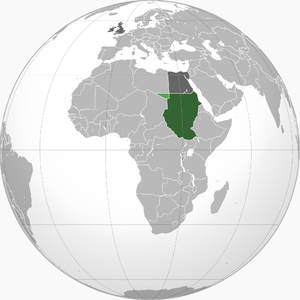 Карта Англо - Египетского Судана.