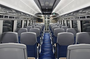 Standard-class interior of a Class 397 unit