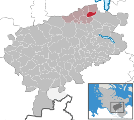 Kaart van Damsdorf