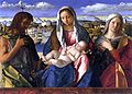 Джованни Беллини. Святое собеседование Джованелли. Мадонна с Младенцем, Иоанном Крестителем и Святой Елизаветой. 1504