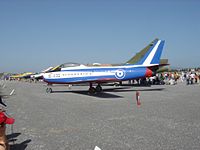 Un F-86 Sabre con i colori del "Hellenic Flame"