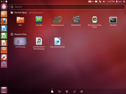 Unity desktop 5.12 Dash trên Ubuntu 12.04