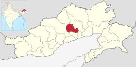 Localisation de District du Siang occidental