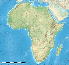 Mapa konturowa Afryki, po prawej nieco u góry znajduje się punkt z opisem „Zatoka Adeńska”