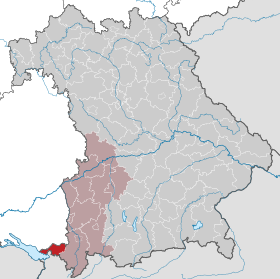 Localisation de Arrondissement de Lindau