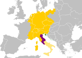 Lokacija Svetog Rimskog Carstva