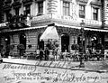 A Menton kávéház terasza az Oktogonon 1910 körül