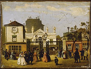 Le théâtre vers 1845 (musée Carnavalet).