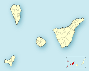 Güímarの位置（サンタ・クルス・デ・テネリフェ県内）