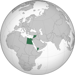 Location of United Arab States