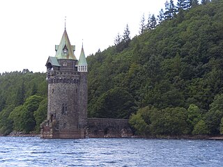 Water Tower de Lake Vyrnwy (Gales).