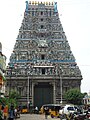 Hindu templom (kovil) bejárati kapuja