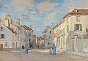 Claude Monet Rue de la Chaussée, Argenteuil. Prima della riabilitazione.