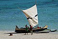 مركب الصيد التقليدي البيروغ ذات شراع من مدغشقر