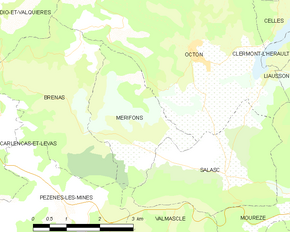 Poziția localității Mérifons