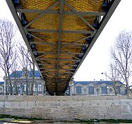 Infrastructure du viaduc dans sa partie rejoignant la gare d'Austerlitz.