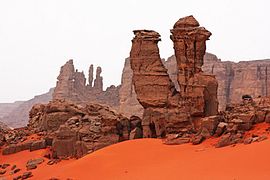 El desierto rojo Tadrart.