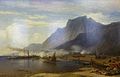 «Бой парохода „Колхида“ с турецкой береговой батареей на кавказском берегу 20 октября 1853 года», картина А. П. Боголюбова