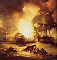 Explosion de L'Orient, Bataille d'Aboukir (1798)