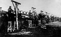 Казнь австро-германскими оккупационными войсками пленных рабочих. Екатеринослав, 1918 год