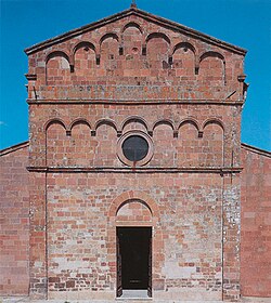 Frontera d'a ilesia de Sant Chuan Baptista d'Oroteddi