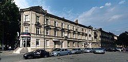 Бывшие Павловские дешёвые квартиры, угол с Канатной улицей (переулок уходит вправо)