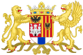 Coat of arms of the Antwerp Province, Belgium. A banner of arms is also depicted in the Greater coat of arms of Belgium