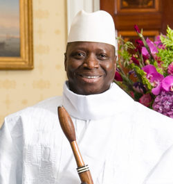 Yahya Jammeh vuonna 2014.