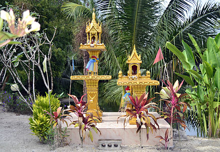 Spirit houses are common in areas of Southeast Asia where Animism is a held belief.