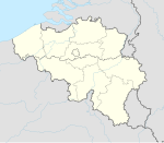 Amel på en karta över Belgien