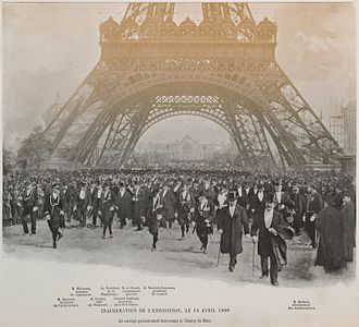 Opening ceremony on 14 April 1900