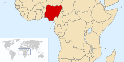 Localización de Nigeria