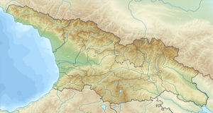 Alazani na zemljovidu Gruzije