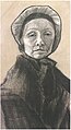 Mujer con una capucha oscura (Madre de Sien), 1882 (F1057)