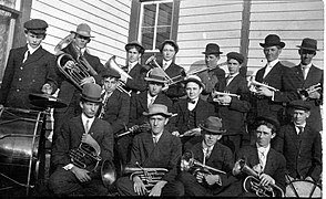 Concordia Nebraska band in 1908