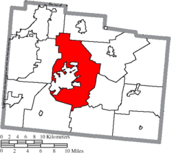 Location of Xenia Township in Greene County