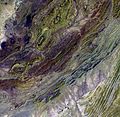 Image 57Satellite image of the Sulaiman Range (from Geography of Pakistan)